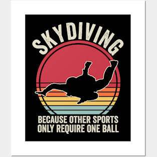 Skydiver Quotes Retro Funny Skydiving Vintage Posters and Art